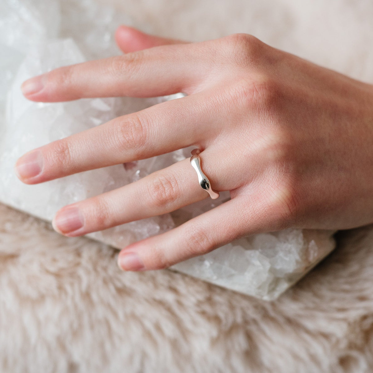 KIND BAND RING - SILVER - SO PRETTY CARA COTTER