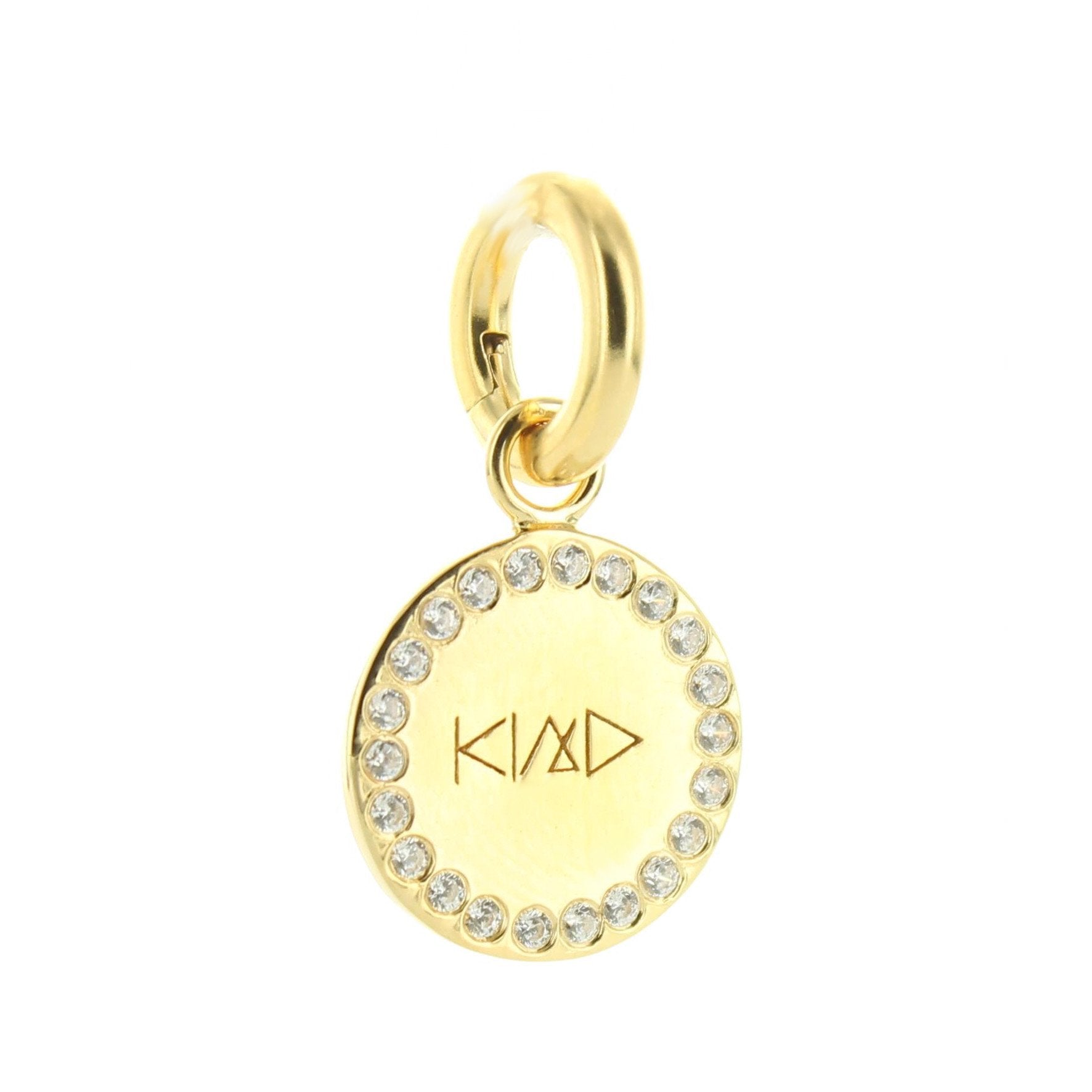 KIND FLOATING CHARM PENDANT CUBIC ZIRCONIA GOLD - SO PRETTY CARA COTTER