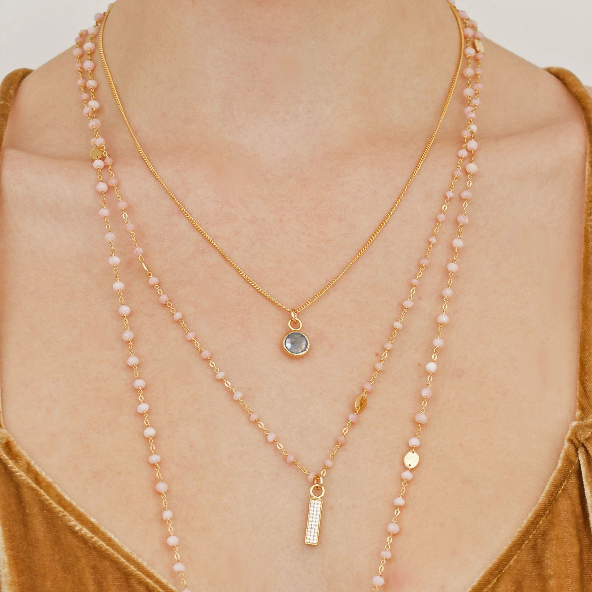 LEGACY ICON - LABRADORITE &amp; GOLD - SO PRETTY CARA COTTER
