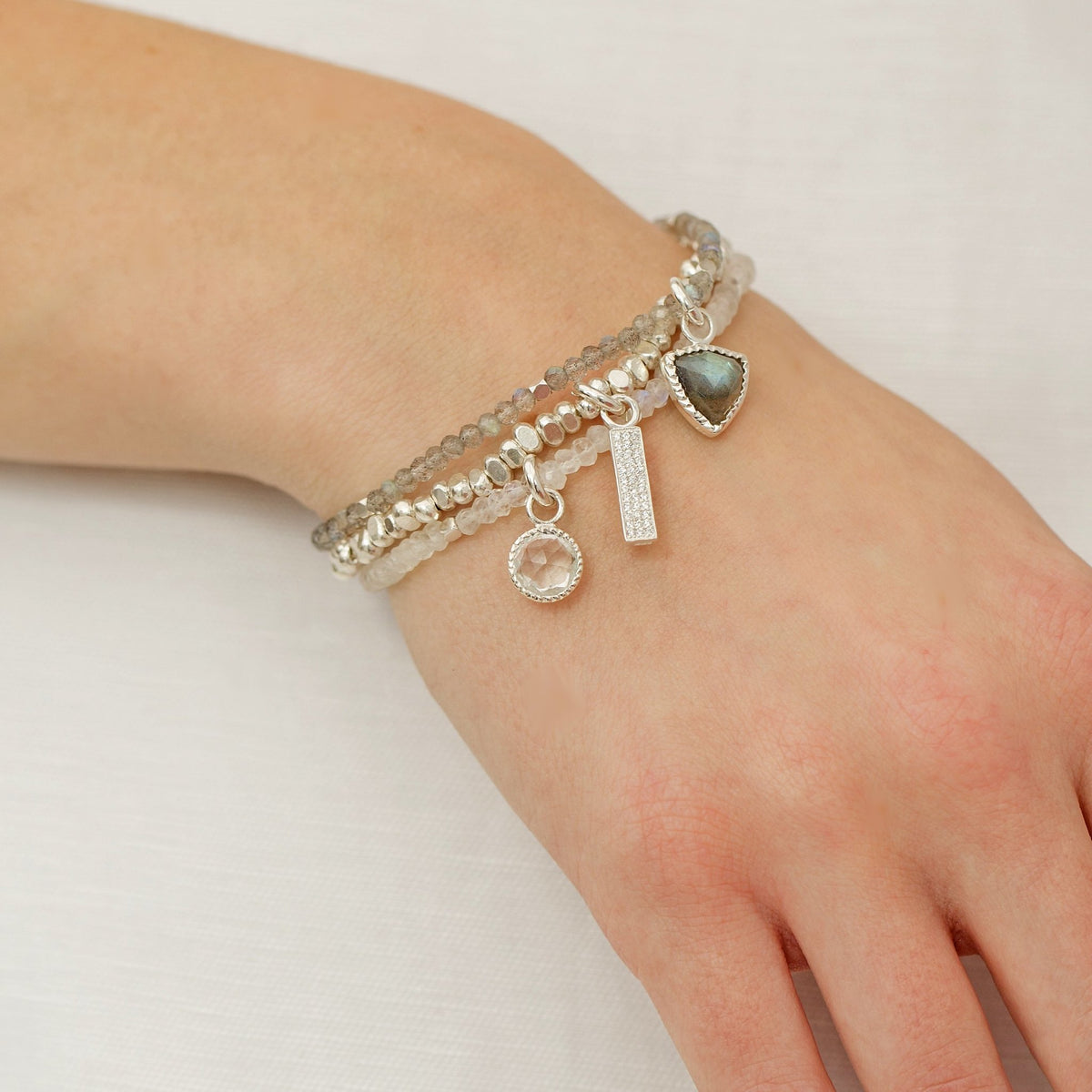 LEGACY ICON - WHITE TOPAZ &amp; SILVER - SO PRETTY CARA COTTER