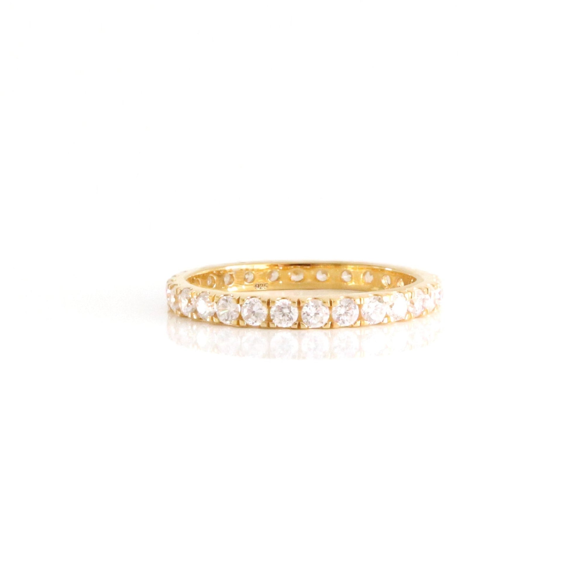 LOVE ETERNITY BAND - CUBIC ZIRCONIA & GOLD - SO PRETTY CARA COTTER