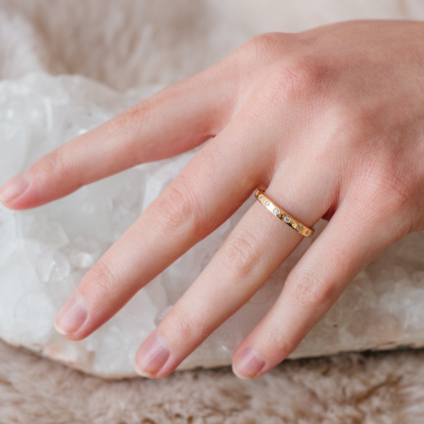 LOVE STACKING RING & PENDANT GOLD - SO PRETTY CARA COTTER