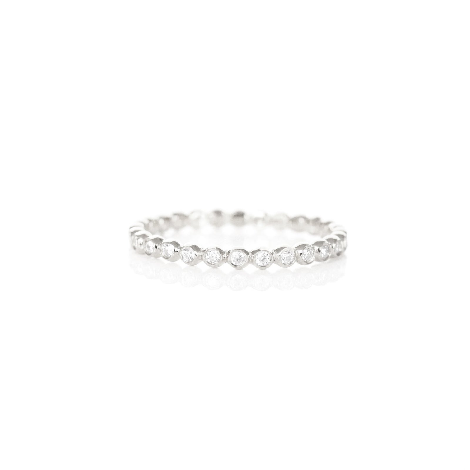 LOVE THIN DISK BAND RING - SILVER - SO PRETTY CARA COTTER