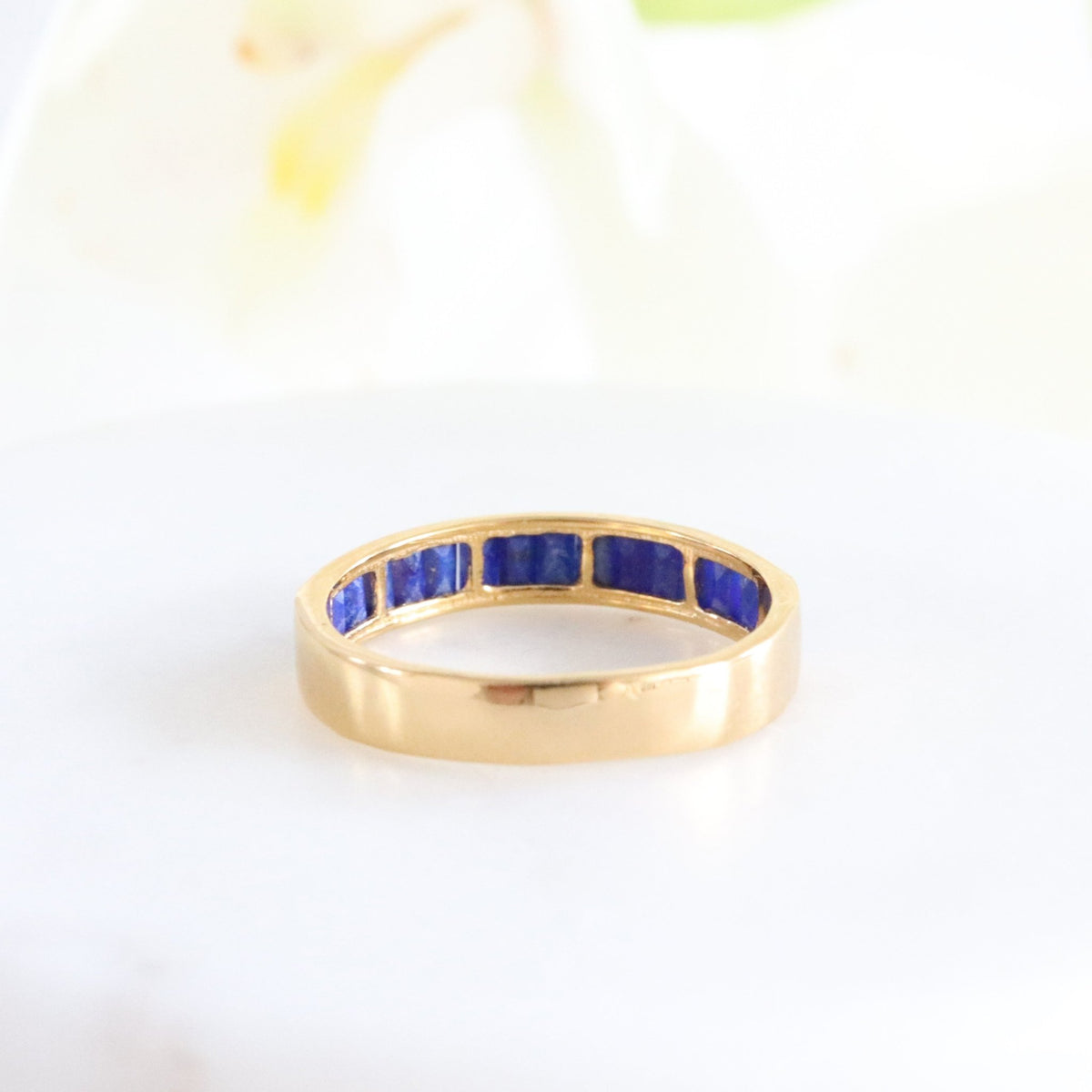 LOYAL CIGAR BAND RING - LAPIS &amp; GOLD - SO PRETTY CARA COTTER