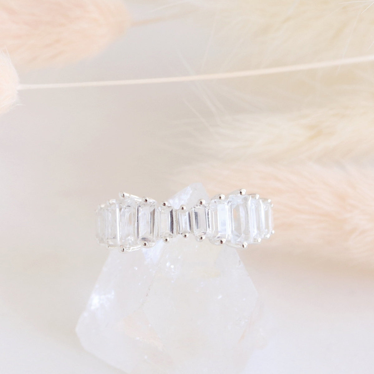 Loyal Waterfall Ring - White Topaz & Silver - SO PRETTY CARA COTTER