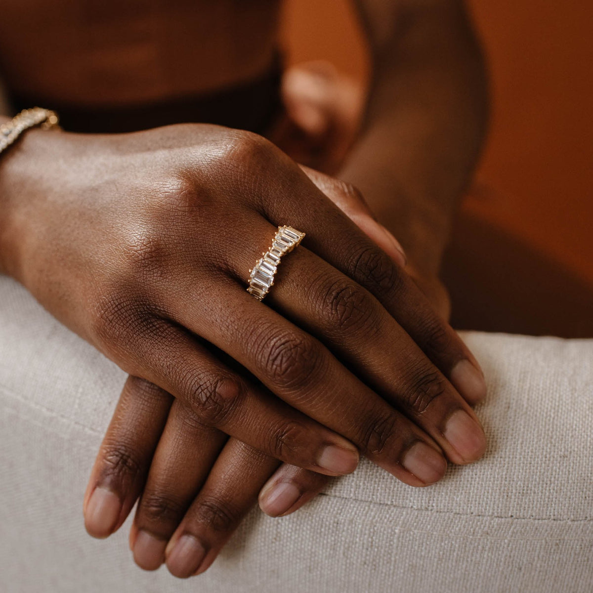 Loyal Waterfall Ring - White Topaz & Silver - SO PRETTY CARA COTTER