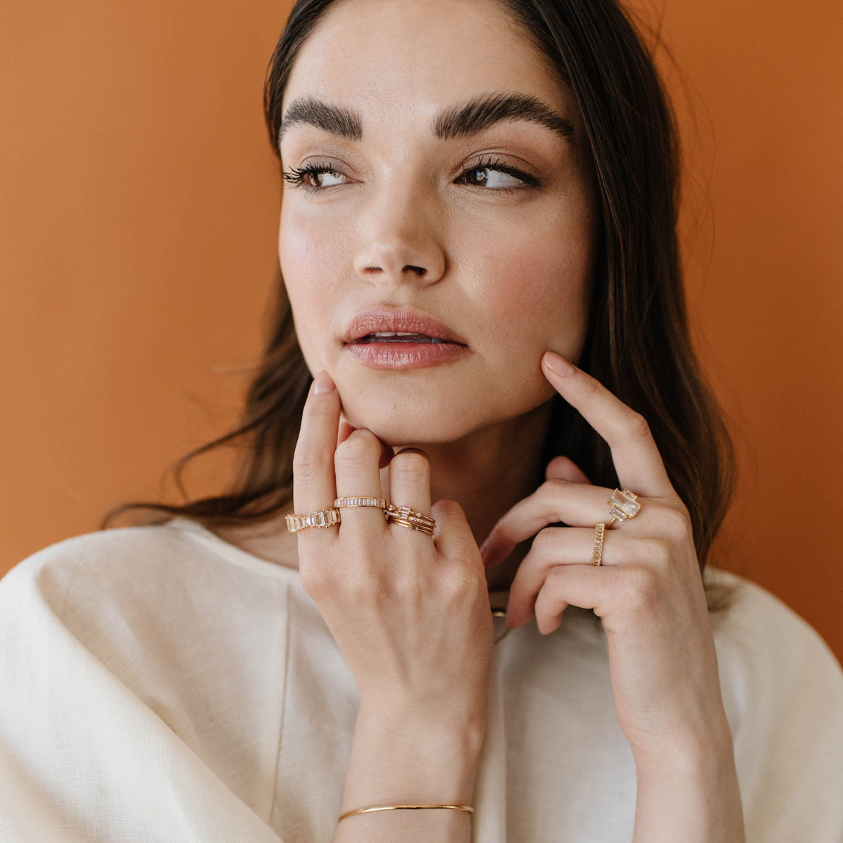 Loyal Waterfall Ring - White Topaz & Silver - SO PRETTY CARA COTTER