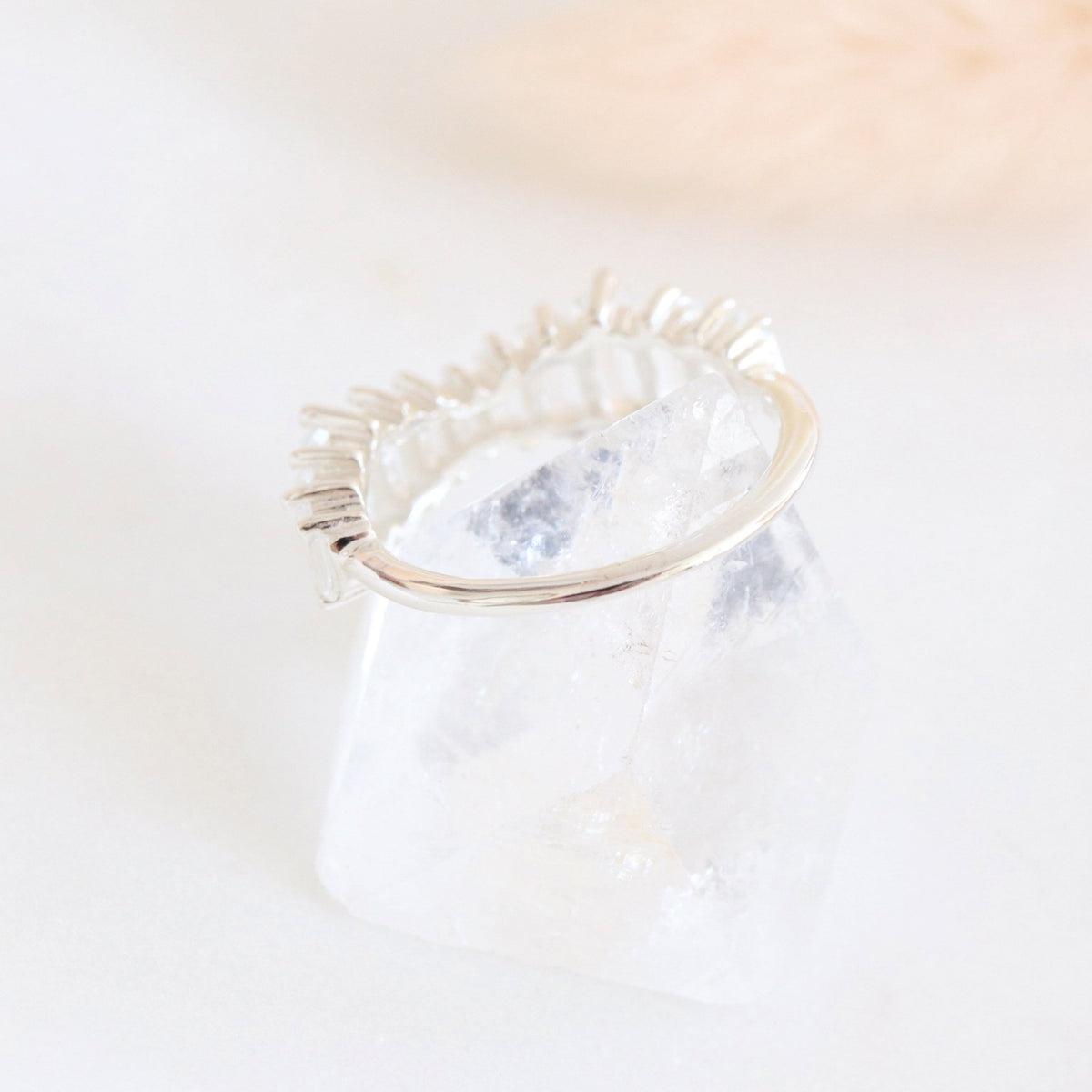 Loyal Waterfall Ring - White Topaz & Silver - SO PRETTY CARA COTTER