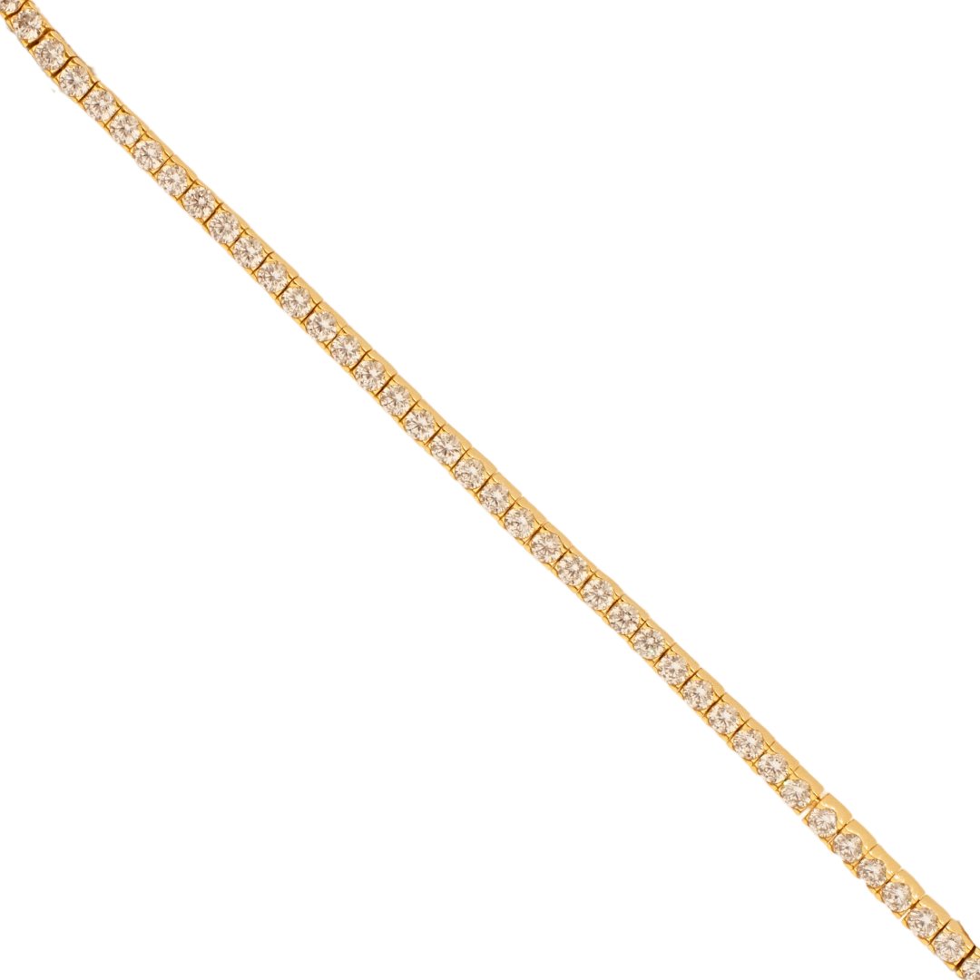 LUXE LOVE TENNIS BRACELET - CUBIC ZIRCONIA & GOLD 6.5 - 7.5" - SO PRETTY CARA COTTER