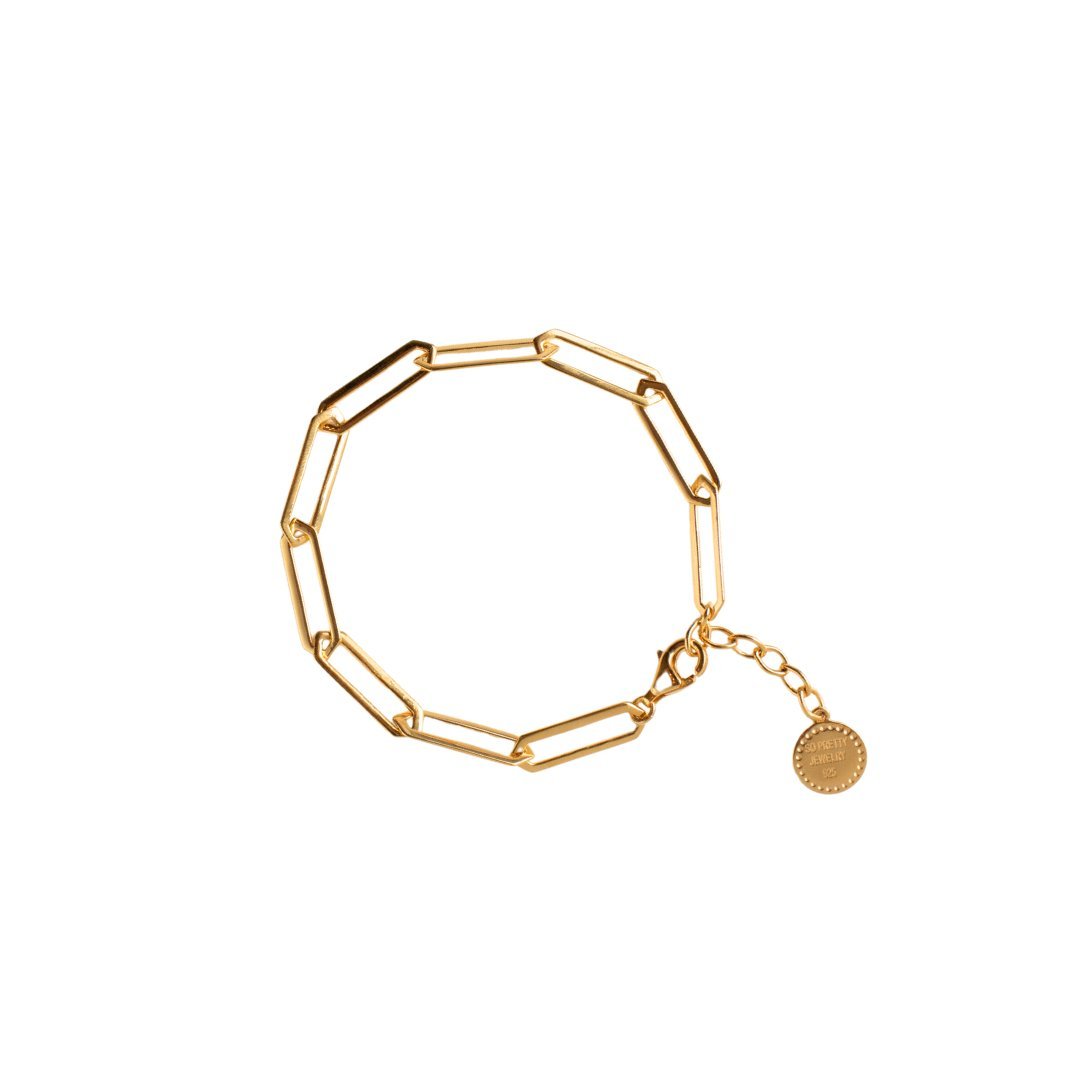 LUXE POISE OVAL BRACELET - GOLD - SO PRETTY CARA COTTER
