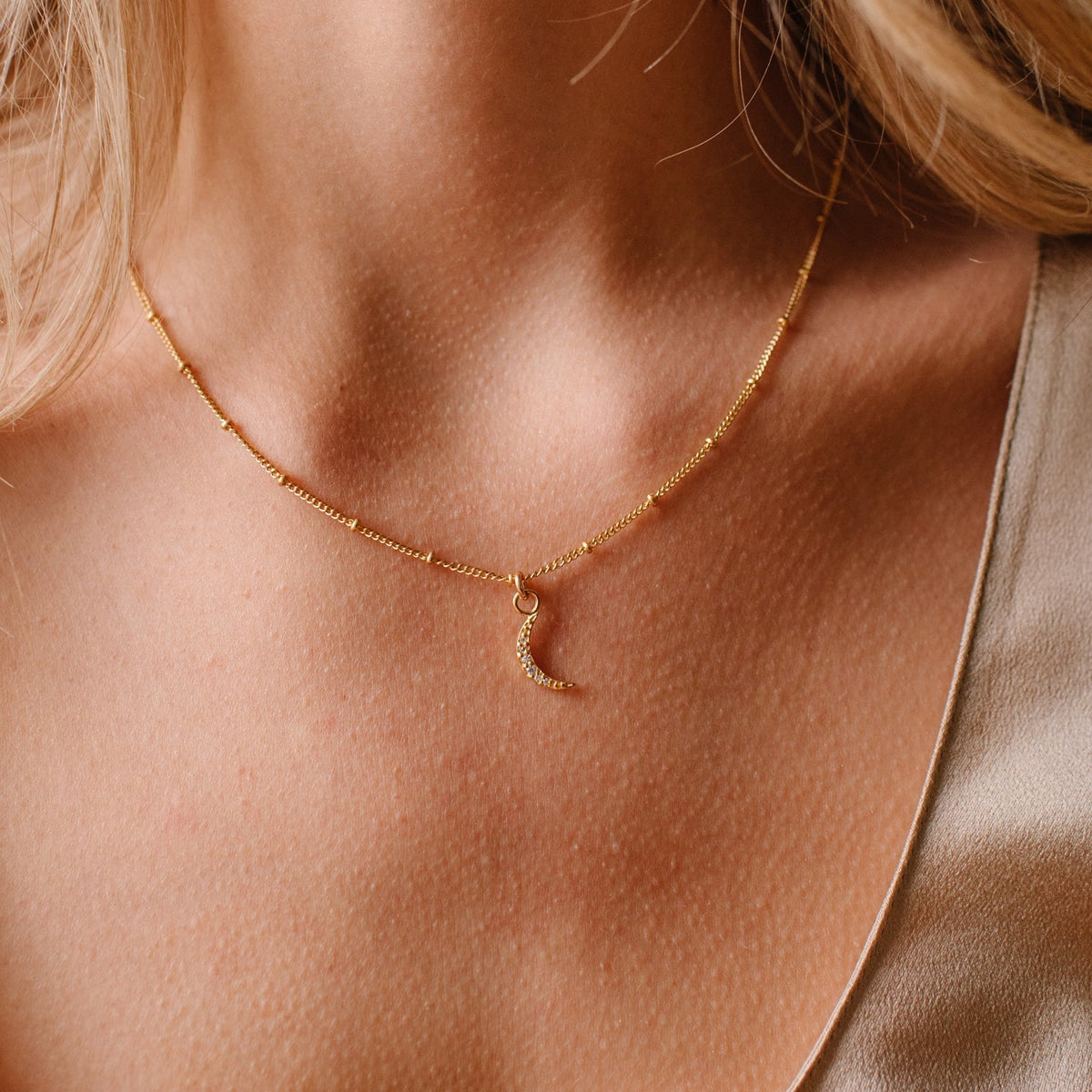 MINI DREAM LUNA ICON - CUBIC ZIRCONIA &amp; GOLD - SO PRETTY CARA COTTER