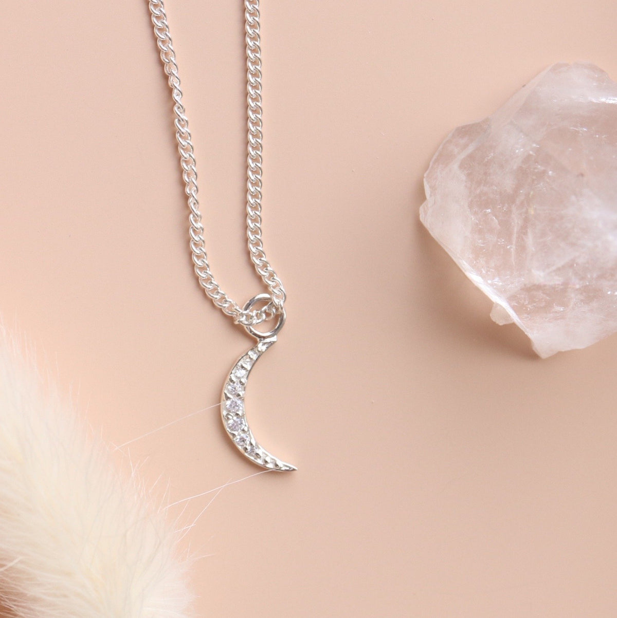 MINI DREAM LUNA ICON - CUBIC ZIRCONIA &amp; SILVER - SO PRETTY CARA COTTER