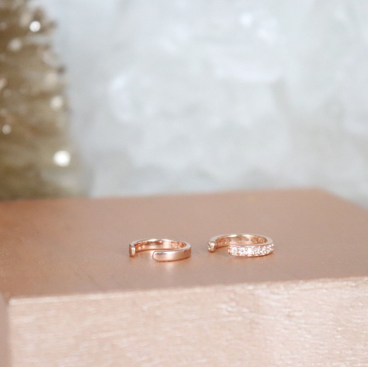 MINI DREAM STARDUST EAR CUFF SET - CUBIC ZIRCONIA &amp; ROSE GOLD - LIMITED EDITION - SO PRETTY CARA COTTER