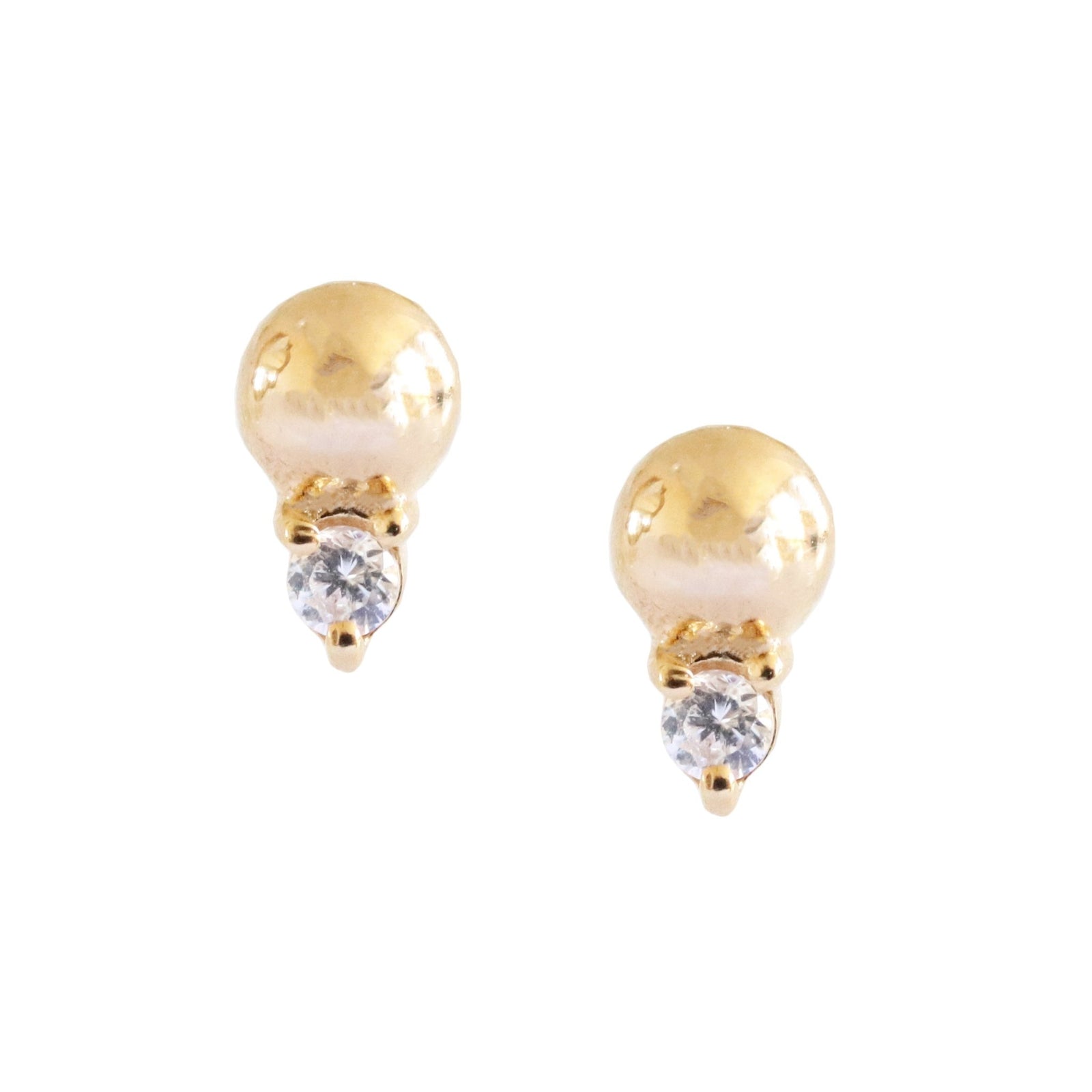 MINI LOVE DUO STUDS - GOLD - SO PRETTY CARA COTTER