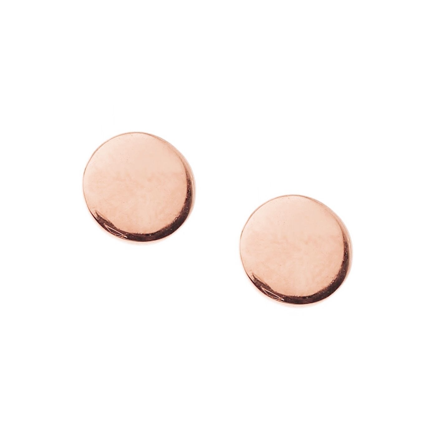 MINI POISE CIRCLE STUDS - ROSE GOLD - SO PRETTY CARA COTTER