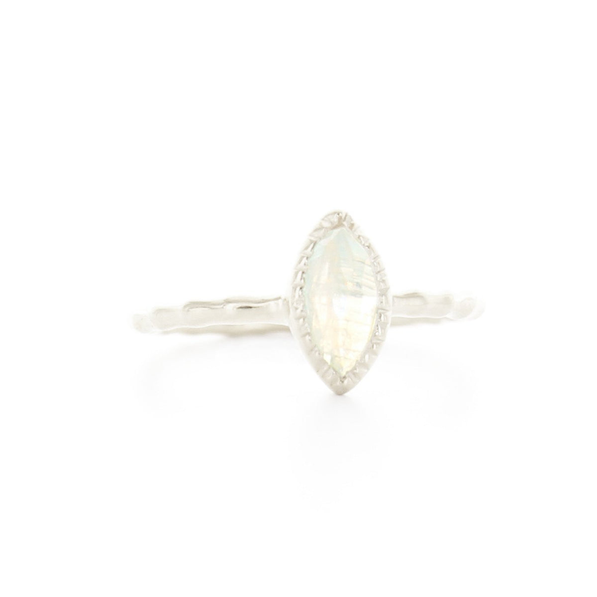 MINI TRUST MARQUISE RING - MOONSTONE &amp; SILVER - SO PRETTY CARA COTTER