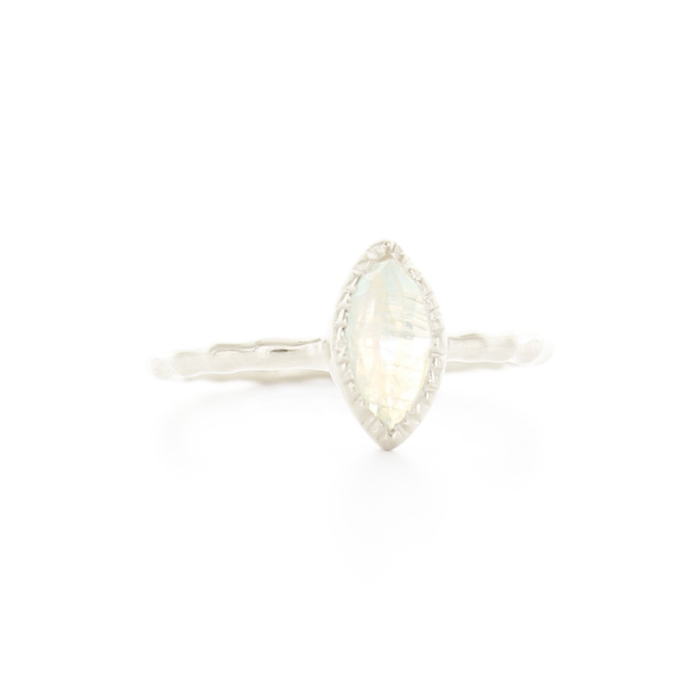 MINI TRUST MARQUISE RING - MOONSTONE & SILVER - SO PRETTY CARA COTTER