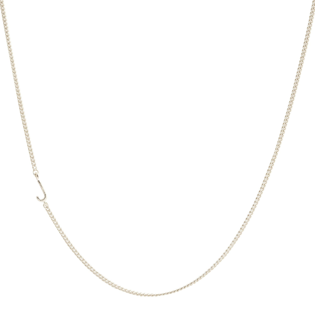 NOTABLE OFFSET INITIAL NECKLACE - J - GOLD, ROSE GOLD, OR SILVER - SO PRETTY CARA COTTER