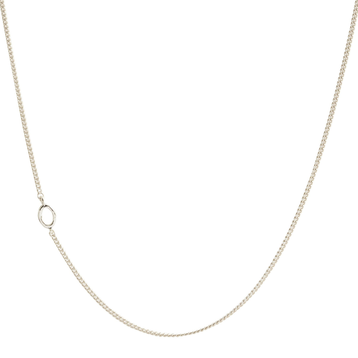 NOTABLE OFFSET INITIAL NECKLACE - O - GOLD, ROSE GOLD, OR SILVER - SO PRETTY CARA COTTER