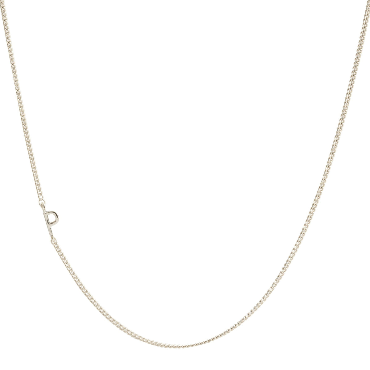 NOTABLE OFFSET INITIAL NECKLACE - P - GOLD, ROSE GOLD, OR SILVER - SO PRETTY CARA COTTER