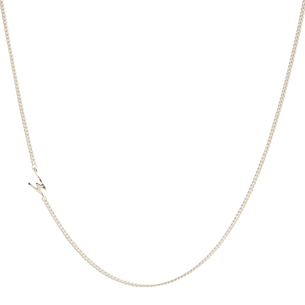 NOTABLE OFFSET INITIAL NECKLACE - W - GOLD, ROSE GOLD, OR SILVER - SO PRETTY CARA COTTER