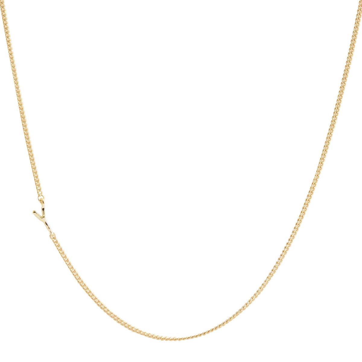 NOTABLE OFFSET INITIAL NECKLACE - Y - SO PRETTY CARA COTTER