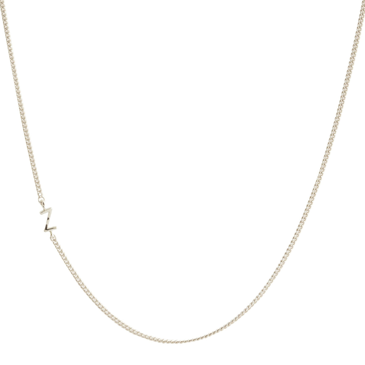 NOTABLE OFFSET INITIAL NECKLACE - Z - GOLD, ROSE GOLD, OR SILVER - SO PRETTY CARA COTTER