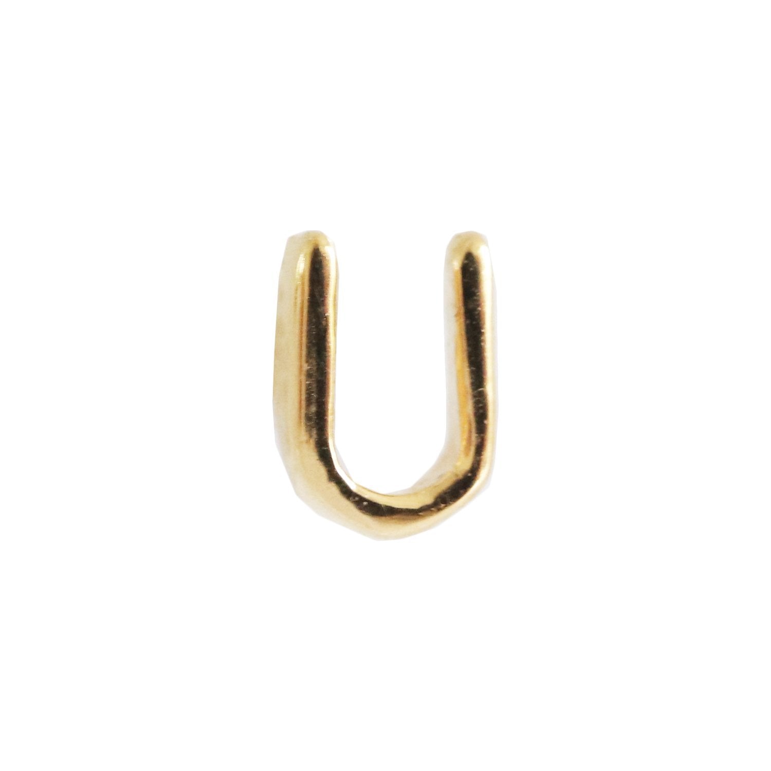 NOTABLE SINGLE STUD - U - GOLD - SO PRETTY CARA COTTER