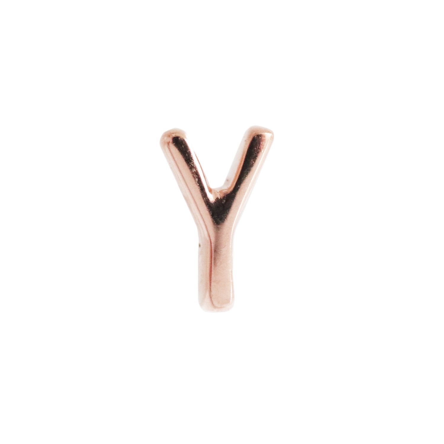 NOTABLE SINGLE STUD - Y - GOLD, ROSE GOLD, OR SILVER - SO PRETTY CARA COTTER