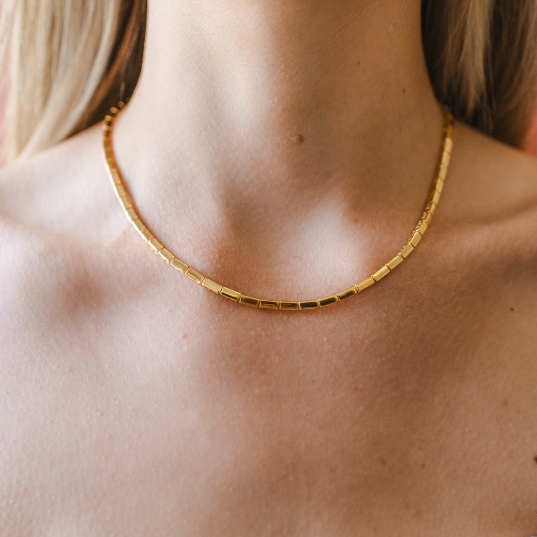 POISE BAR NECKLACE - GOLD - SO PRETTY CARA COTTER