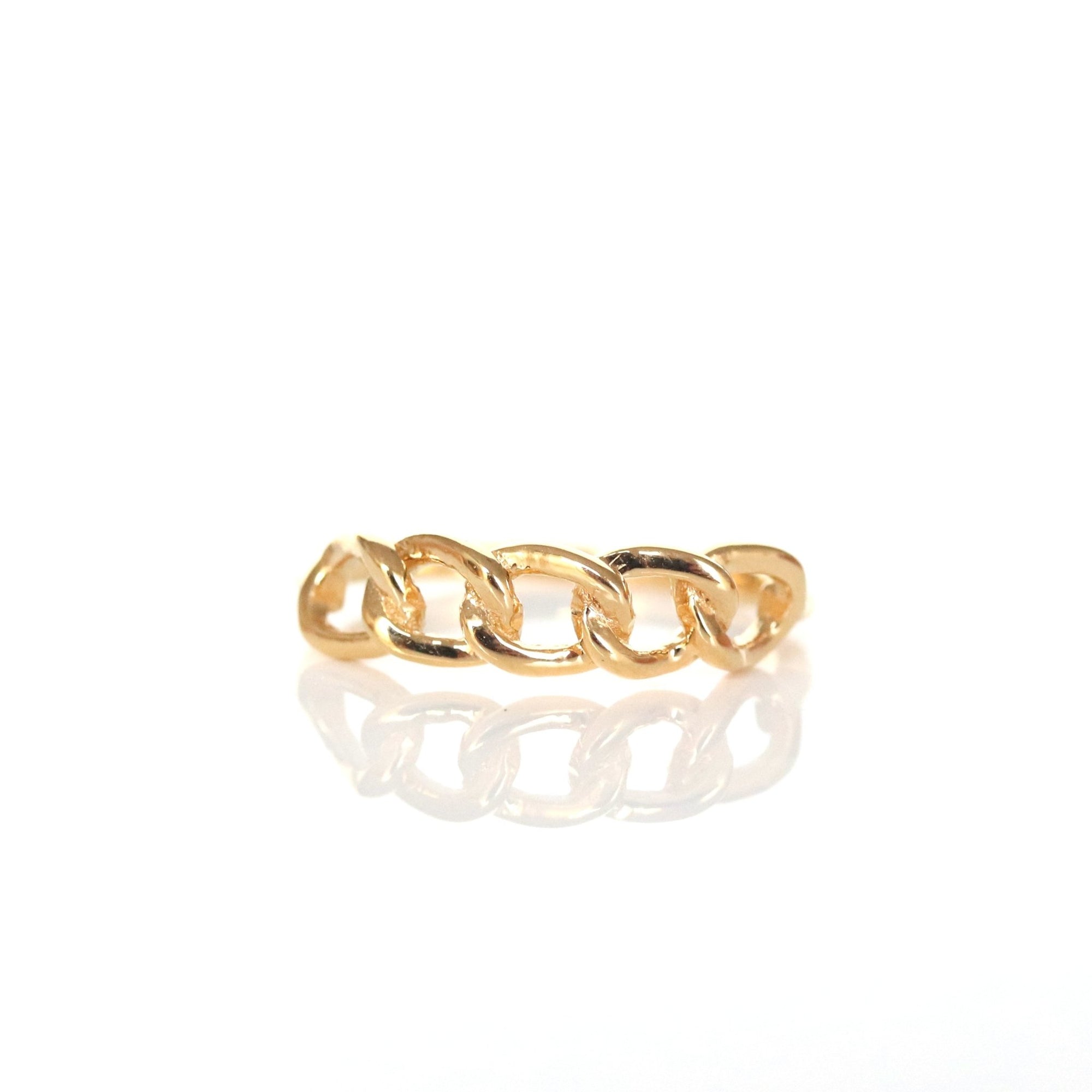 POISE CABLE LINK RING - GOLD - SO PRETTY CARA COTTER