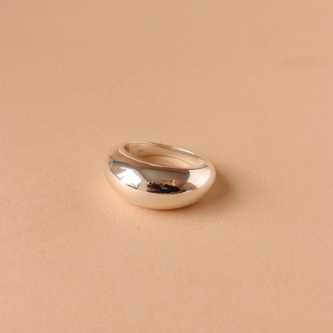 POISE DOME RING - SILVER - SO PRETTY CARA COTTER
