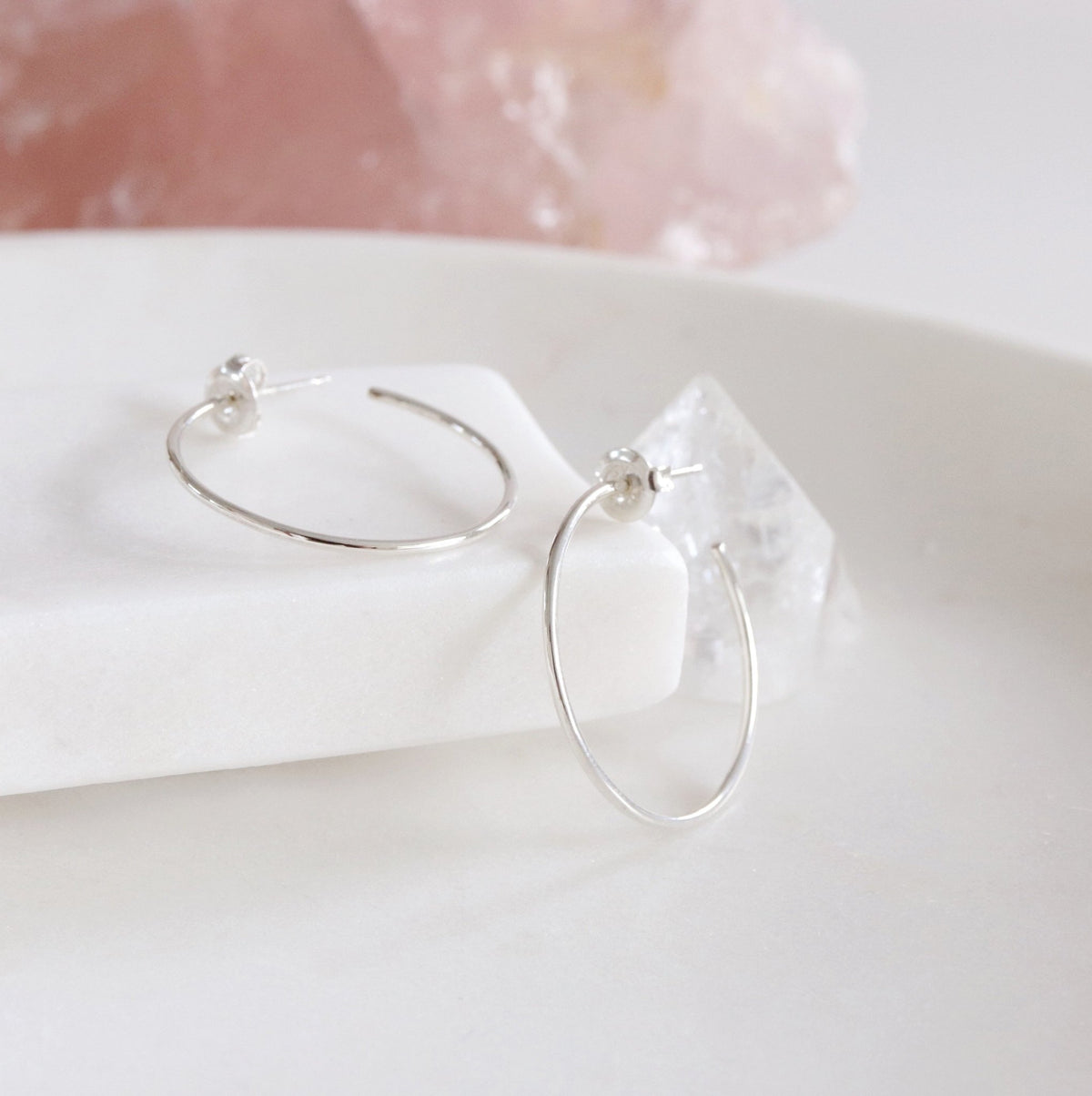 POISE HOOPS - SILVER - SO PRETTY CARA COTTER
