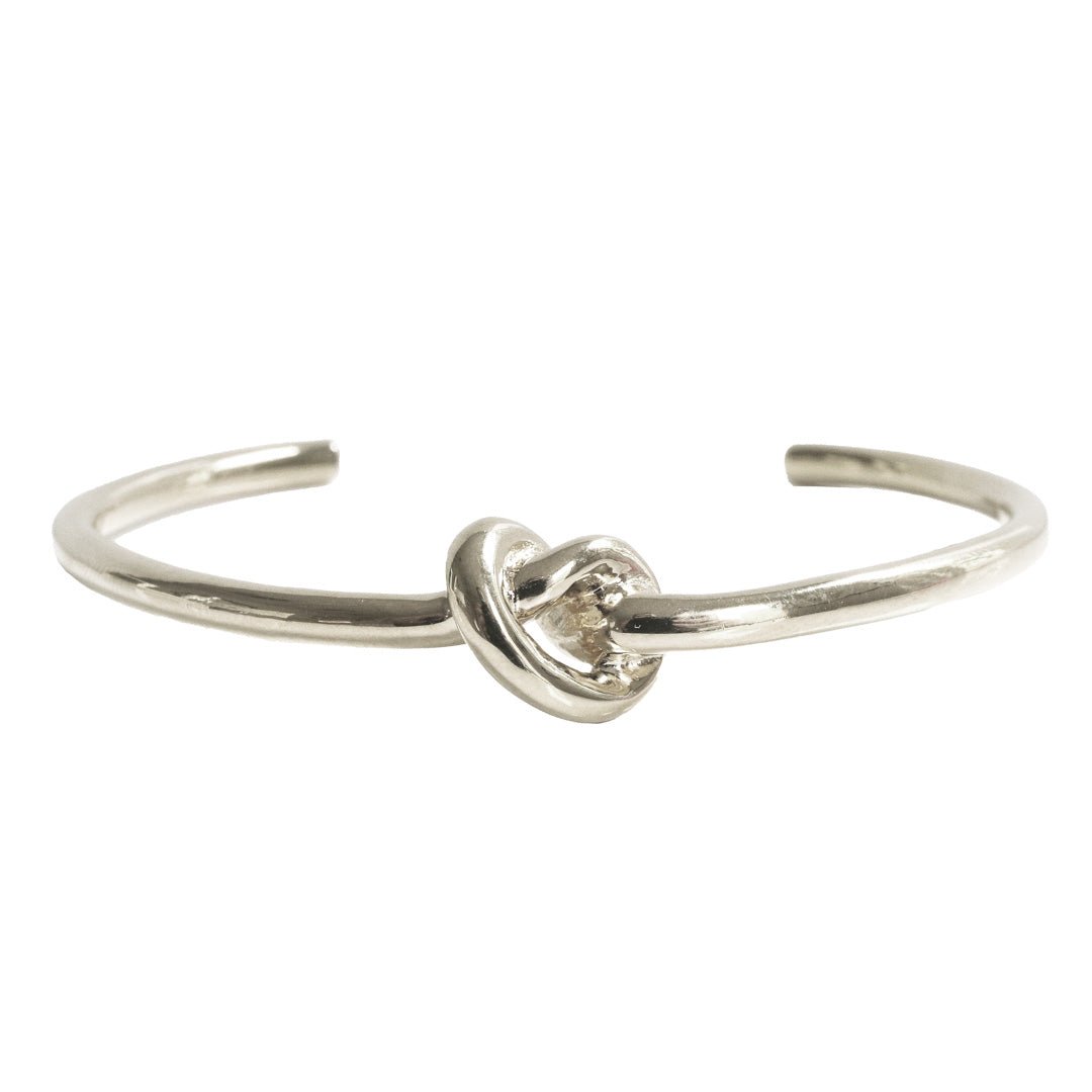 POISE KNOT CUFF - SILVER - SO PRETTY CARA COTTER