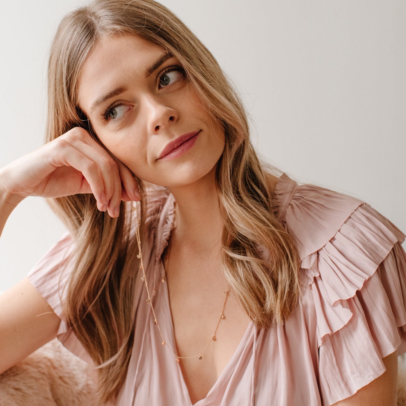 POISE LONG DISK NECKLACE - SILVER - SO PRETTY CARA COTTER