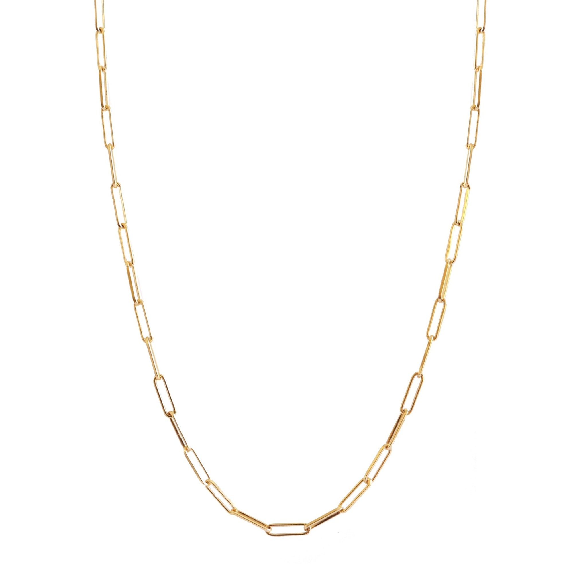POISE MIDI OVAL LINK NECKLACE - GOLD 24" - SO PRETTY CARA COTTER