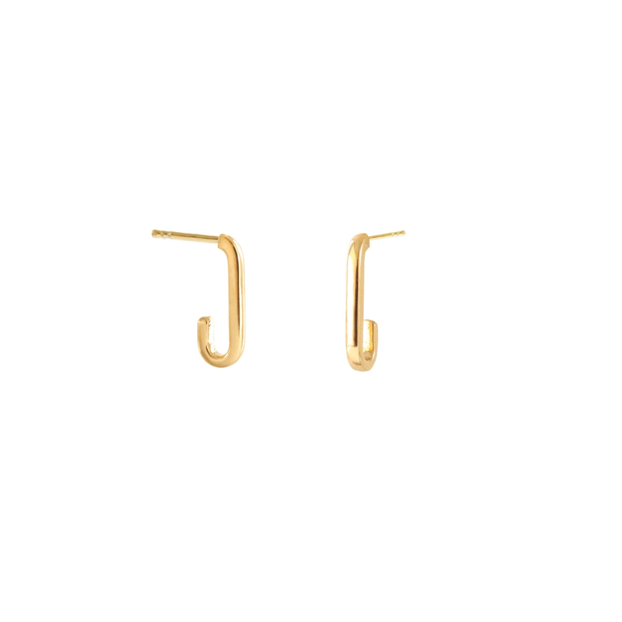 POISE OVAL HUGGIE HOOPS- GOLD - SO PRETTY CARA COTTER