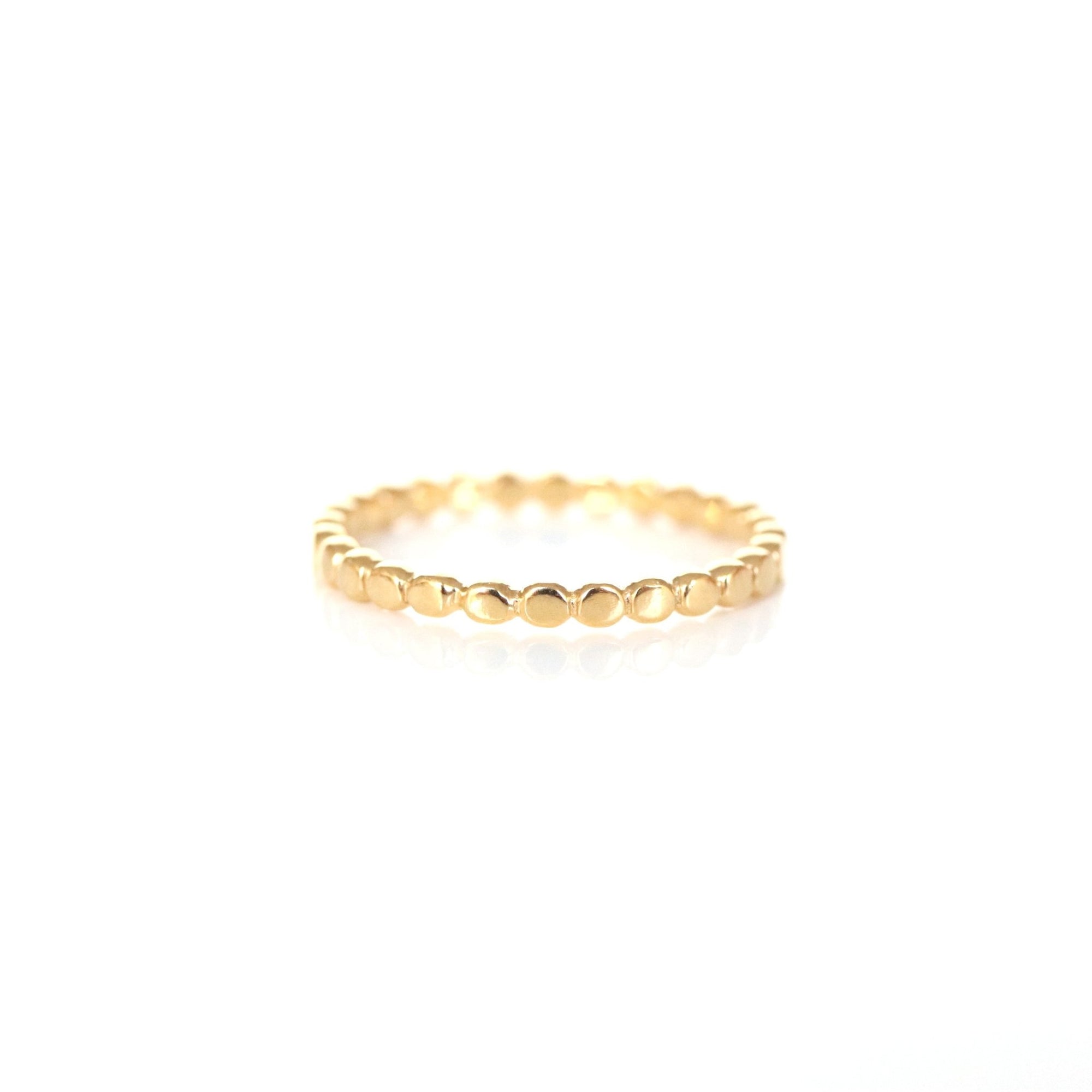 POISE THIN DISK BAND RING - GOLD - SO PRETTY CARA COTTER