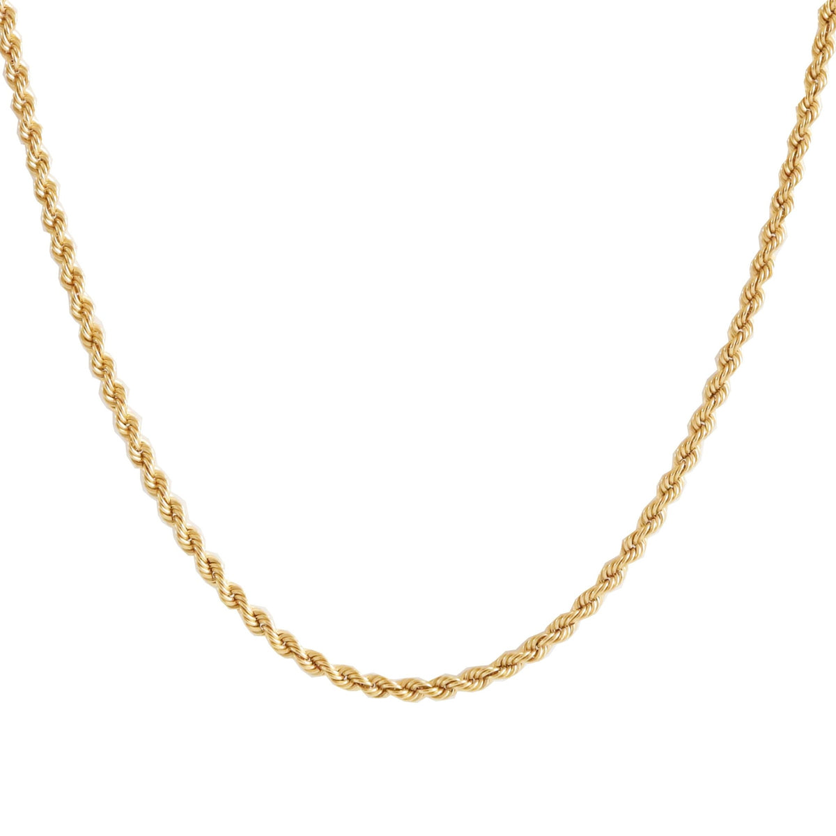POISE TWISTED ROPE CHAIN 15-17&quot; NECKLACE GOLD - SO PRETTY CARA COTTER