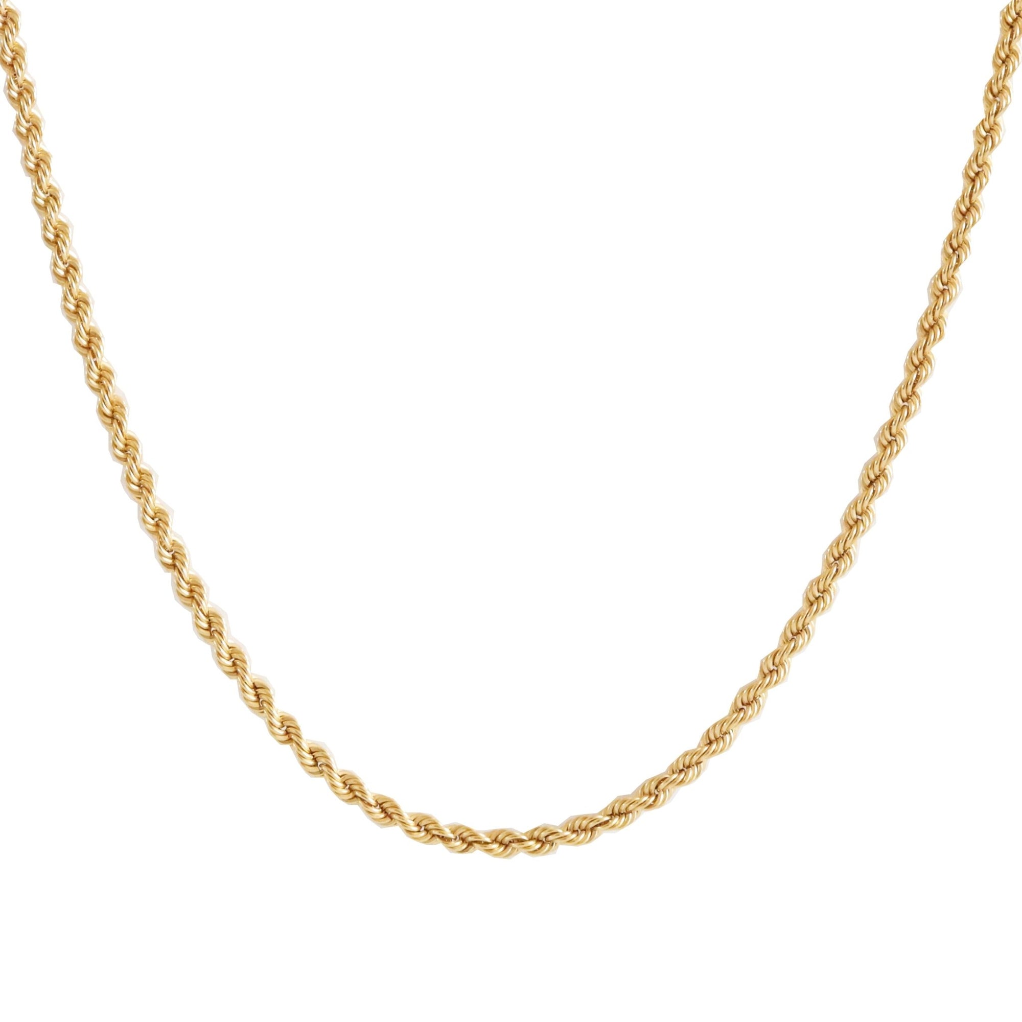 POISE TWISTED ROPE CHAIN 15-17" NECKLACE GOLD - SO PRETTY CARA COTTER