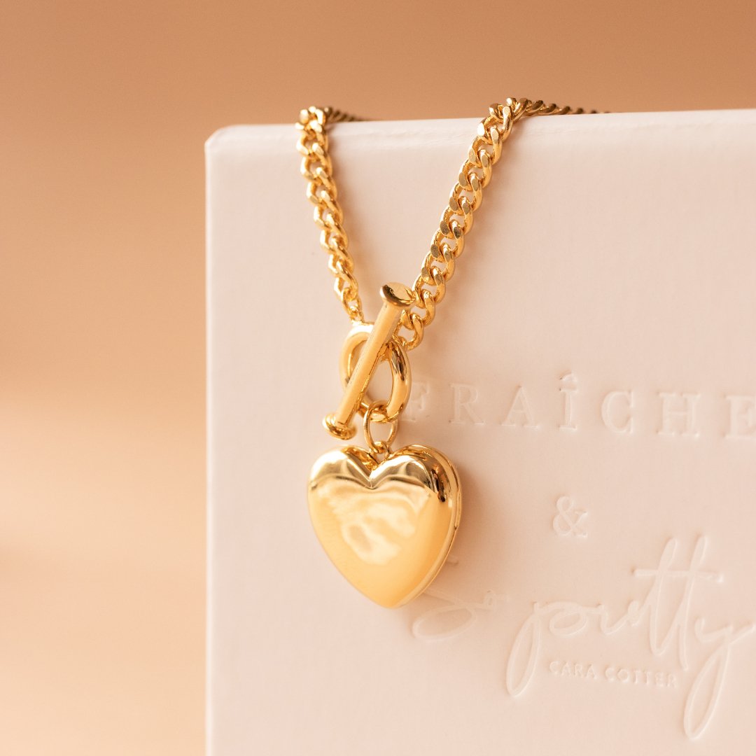 14k Gold Victorian Heart Locket Necklace • PreAdored® Sustainable Luxury