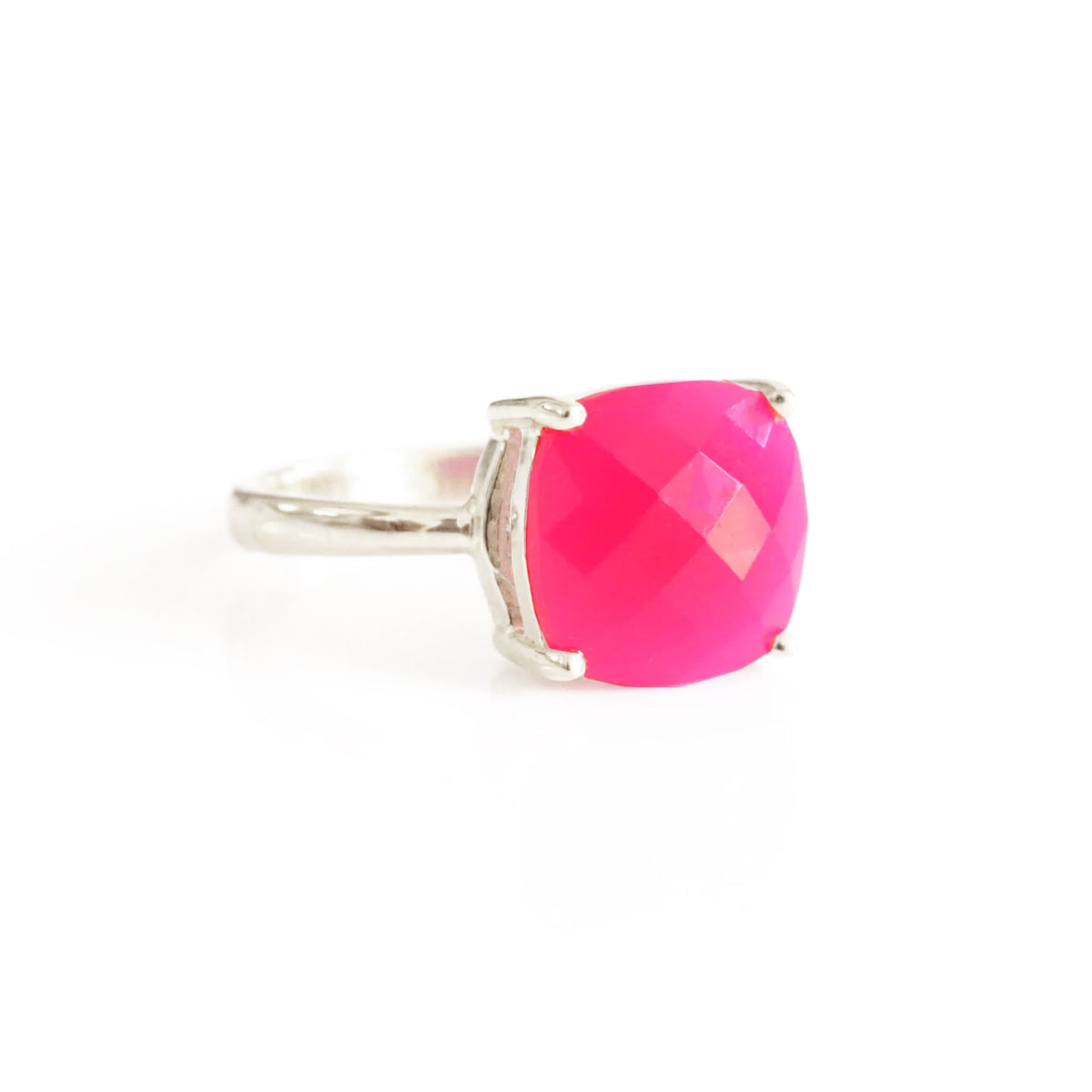 PRE-ORDER GLEE RING - HOT PINK CHALCEDONY - SO PRETTY CARA COTTER