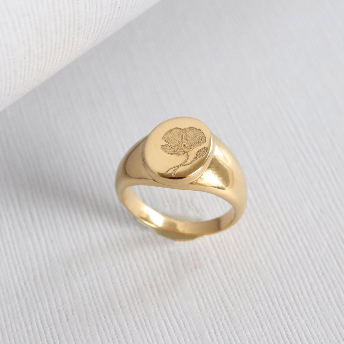THE TEN SIGNET RING - GOLD - SO PRETTY CARA COTTER