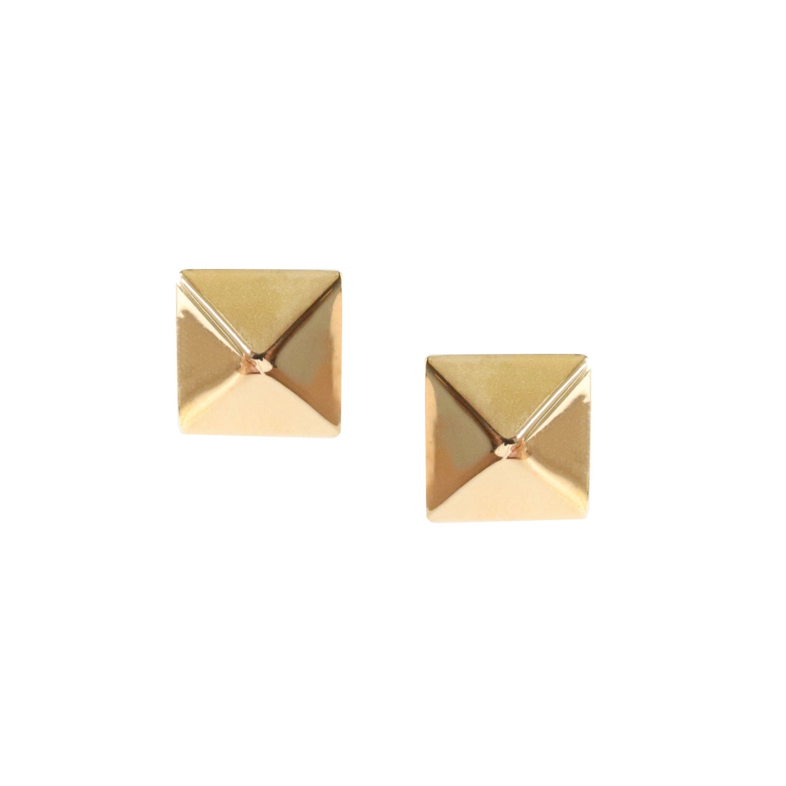TINY POISE PYRAMID STUDS - GOLD - SO PRETTY CARA COTTER