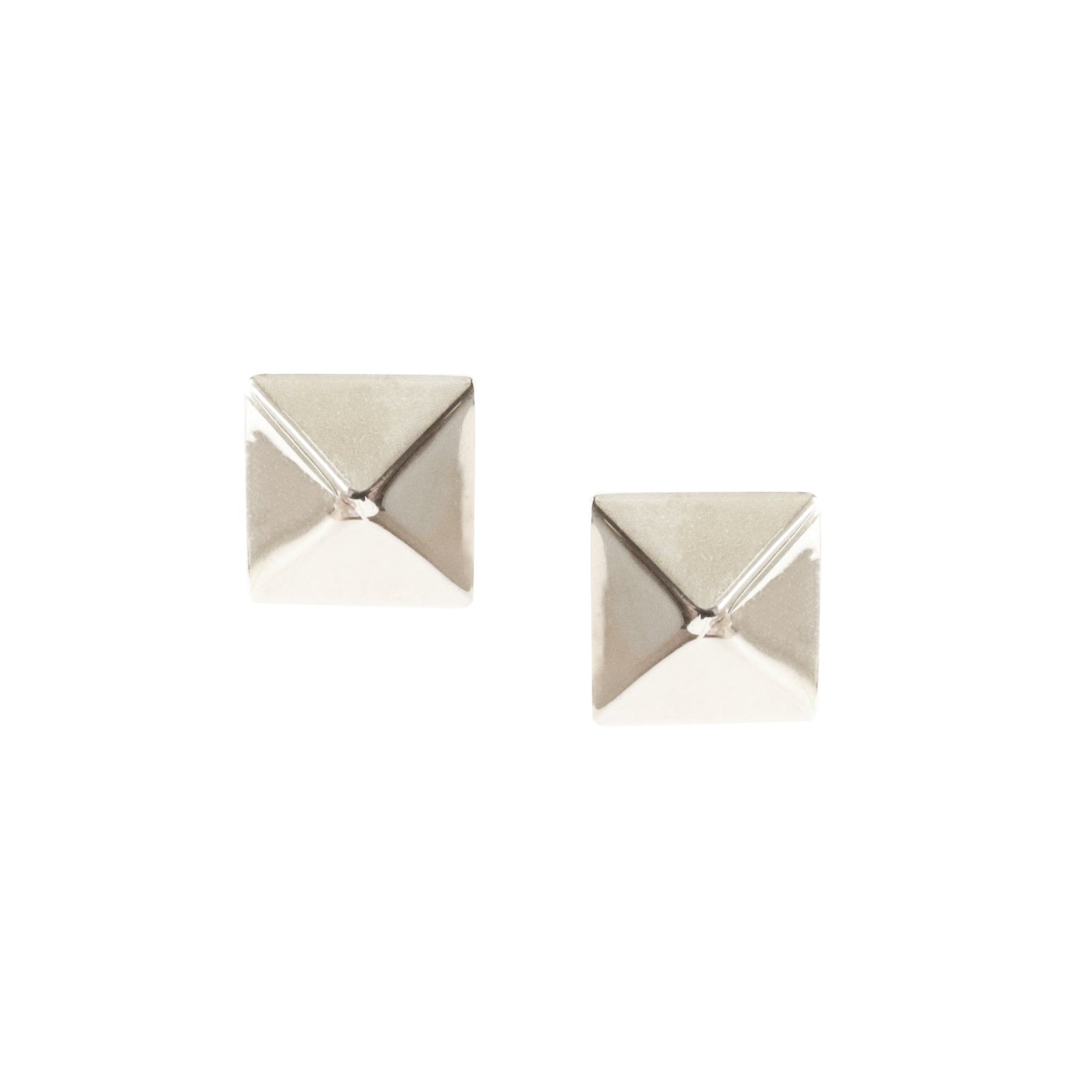 TINY POISE PYRAMID STUDS - SILVER - SO PRETTY CARA COTTER
