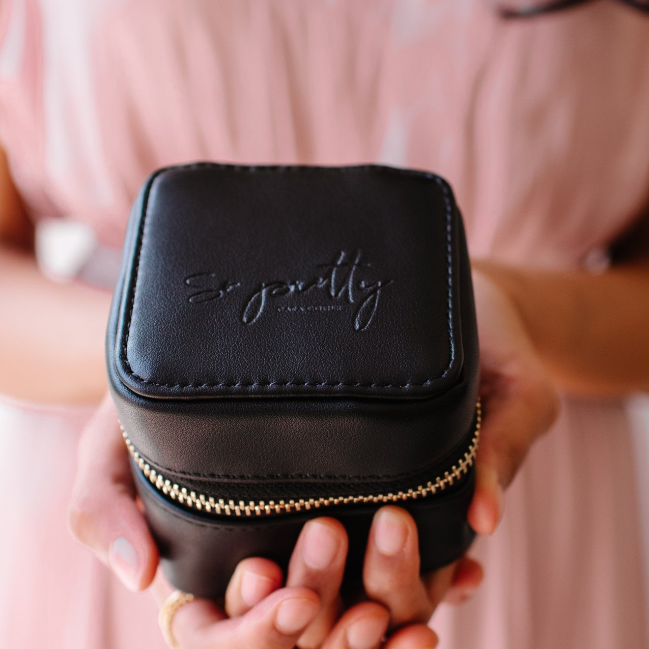Wanderlust Daily Jewelry Bag - Black - SO PRETTY CARA COTTER