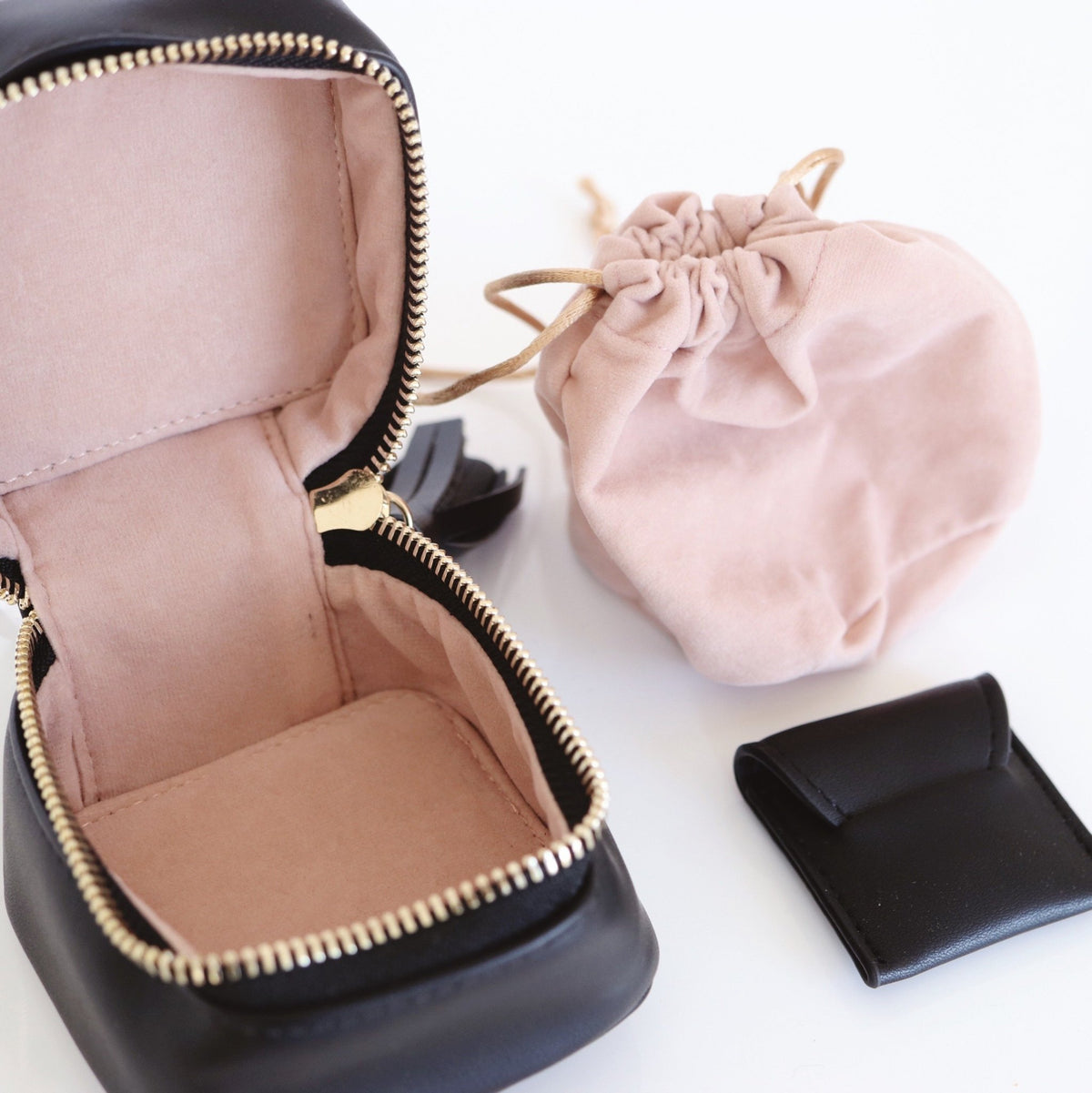 Wanderlust Daily Jewelry Bag - Black - SO PRETTY CARA COTTER