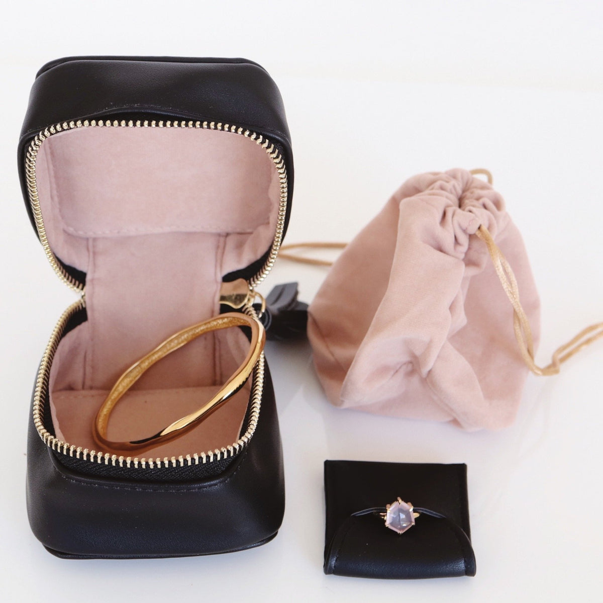 Wanderlust Daily Jewelry Bag - Black - SO PRETTY CARA COTTER