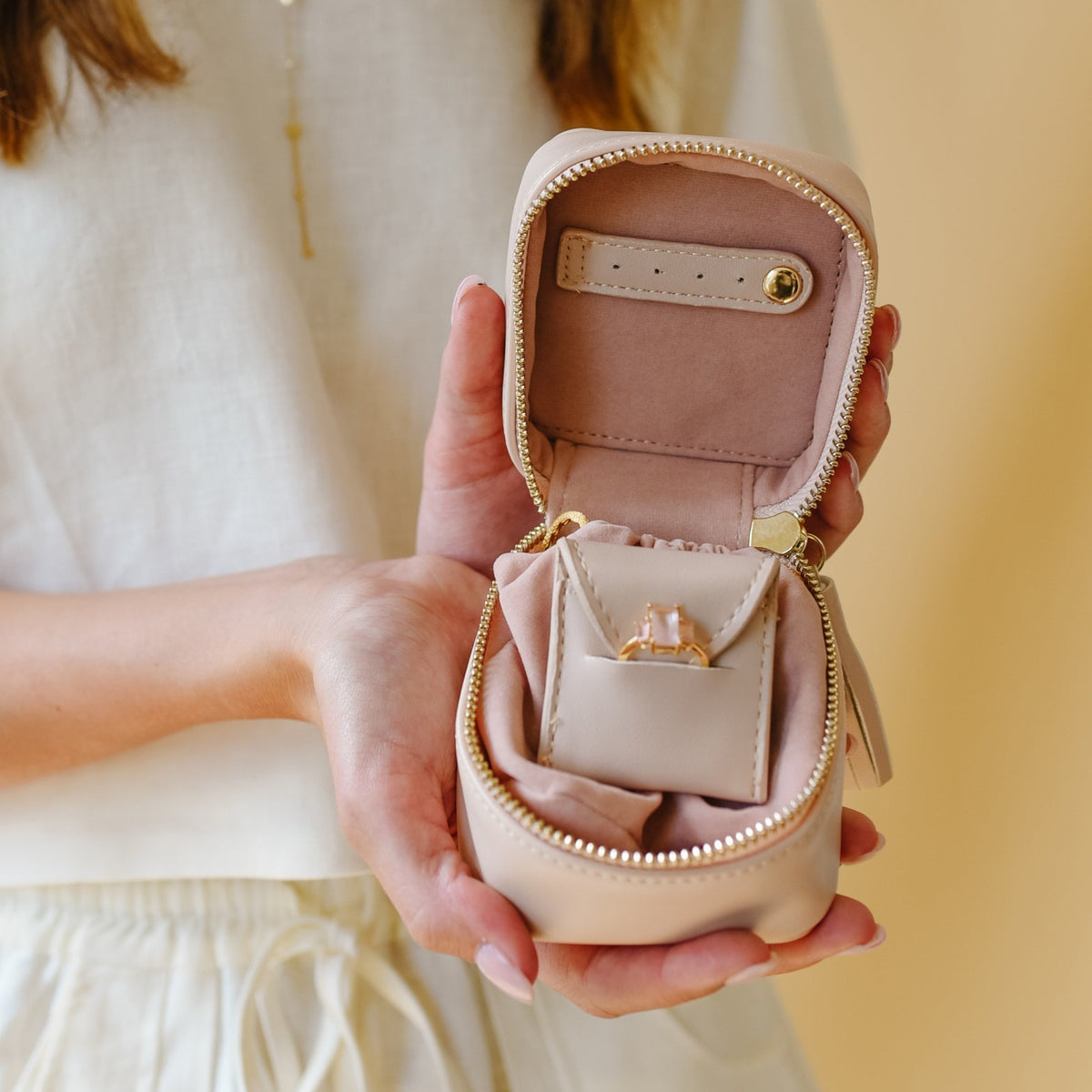 Wanderlust Daily Jewelry Bag - Blush Pink - SO PRETTY CARA COTTER